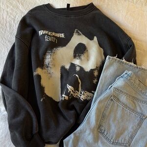 H&M Divided Oversize “The Cure” Band Crewneck Sweatshirt
